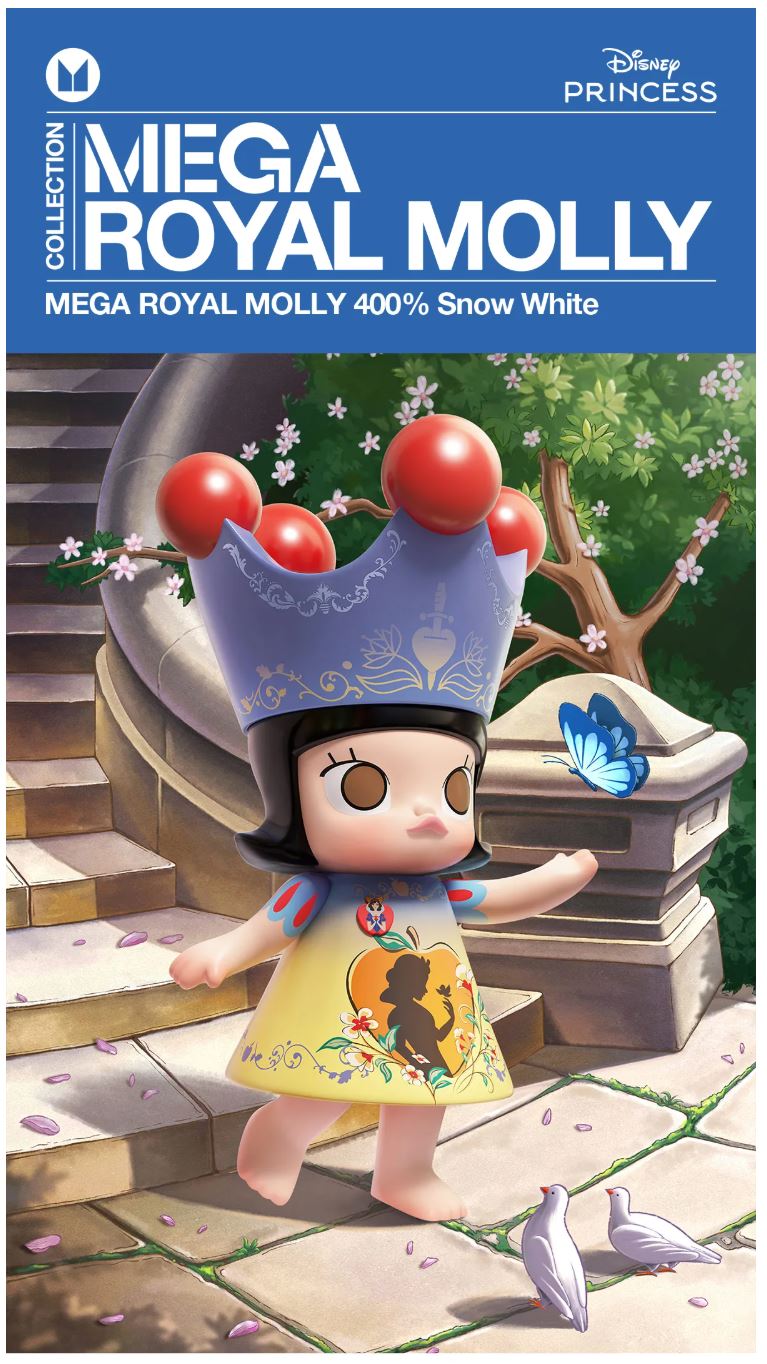 POP MART - MEGA ROYAL MOLLY 400% - Snow White - 100% Authentic from POP MART