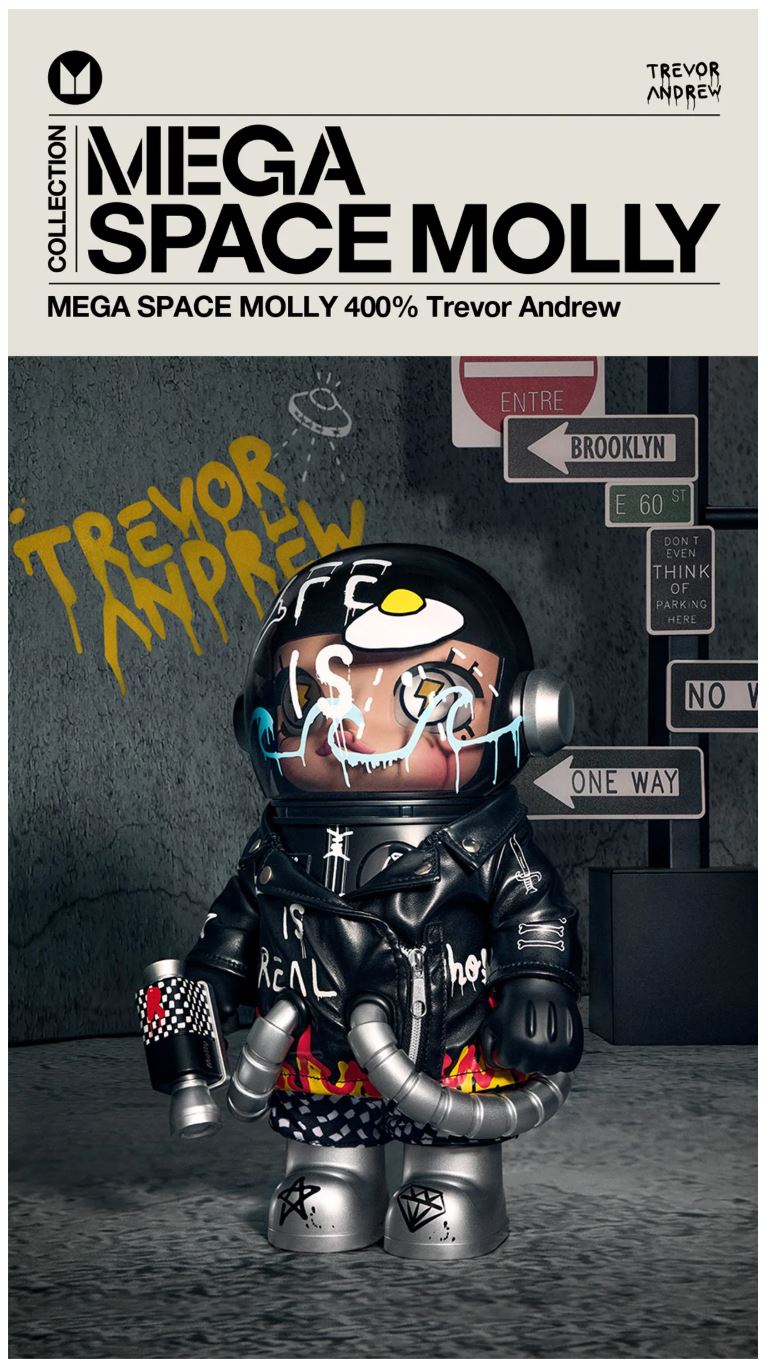 POP MART - MEGA SAPCE MOLLY 400% Trevor Andrew 2.0 - 100% Authentic from POP MART