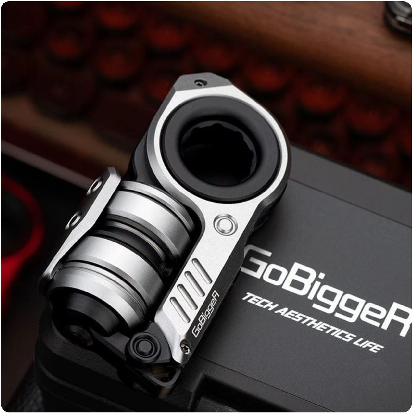 GoBiggeR Sinian Lite Aluminum Hand Fidget Haptic Slider | GobiggeR Sinian Lite Aluminum EDC Hand Slider | GobiggeR Sinian Lite Aluminum Hand Fidget Toy PPB for Collection & Gift