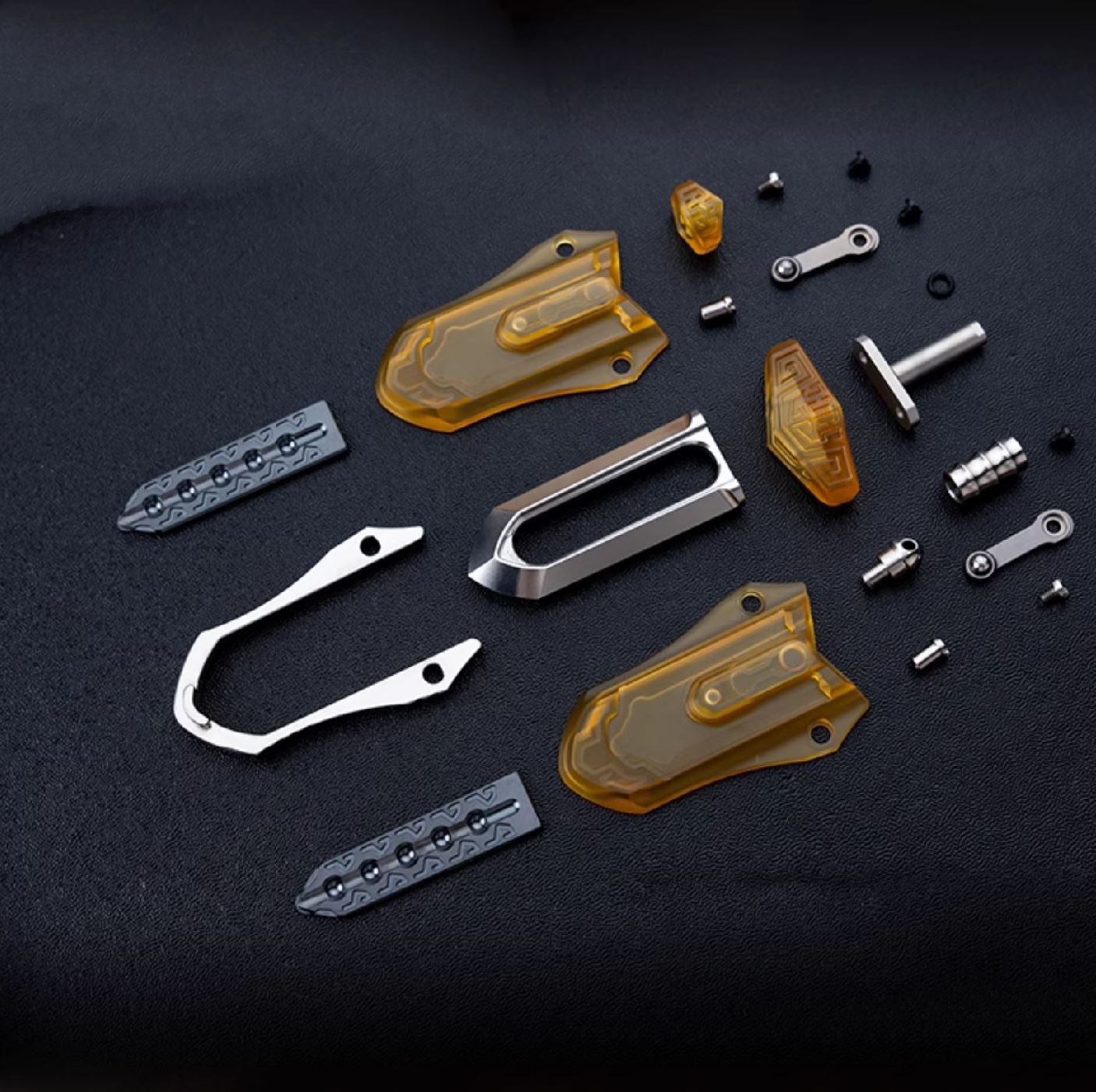 WANWU "Tai-ah" Sword Hand Haptic Titanium Push Slider | New WANWU "Tai-ah" Swords EDC PEI Hand Push Slider | "Tai-ah" Sword PPB Fidget Toys for Collection & Gift