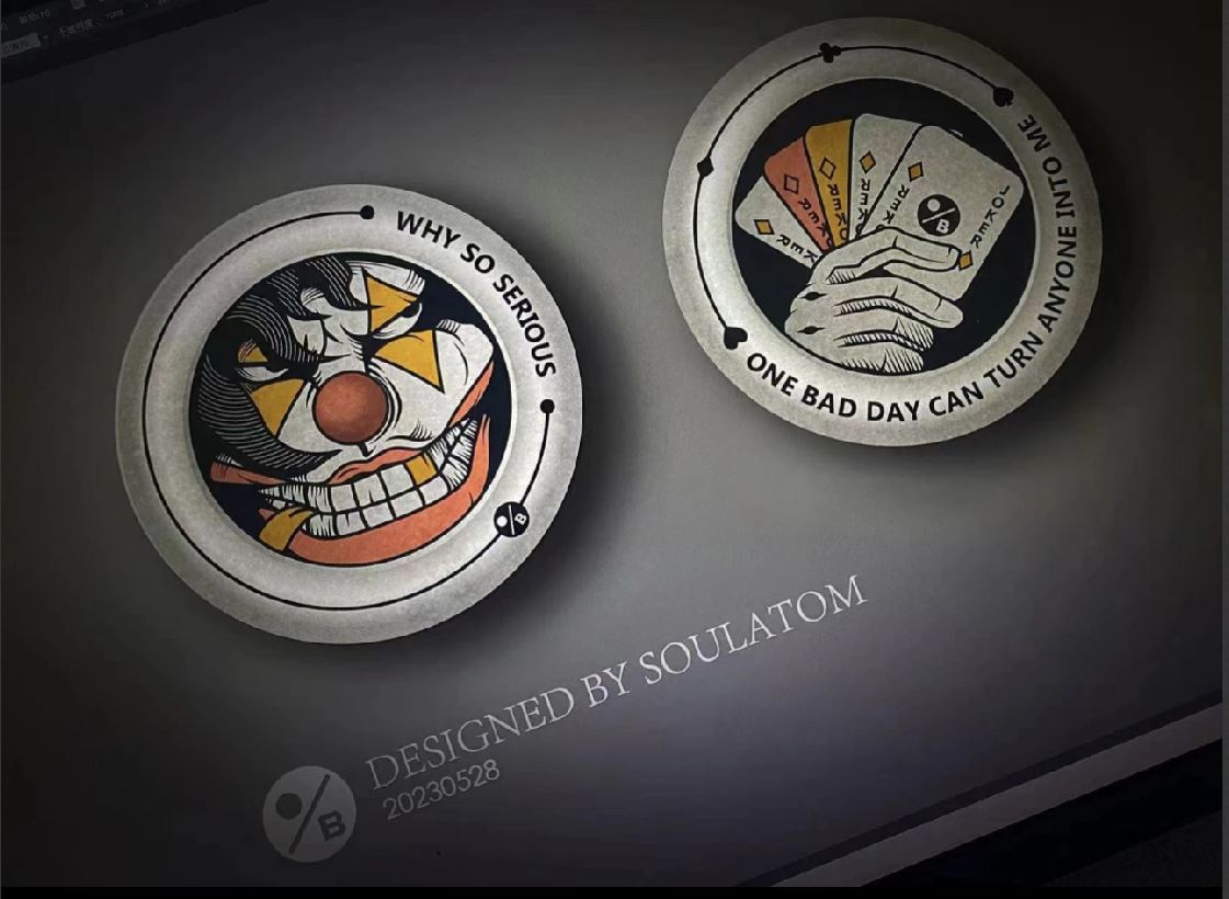 New ACEdc x One Bean Limited Edition Mechanical Coin Shape Hand Slider | ACEDC x One Bean Coin Fidget Slider for Collection & Gift