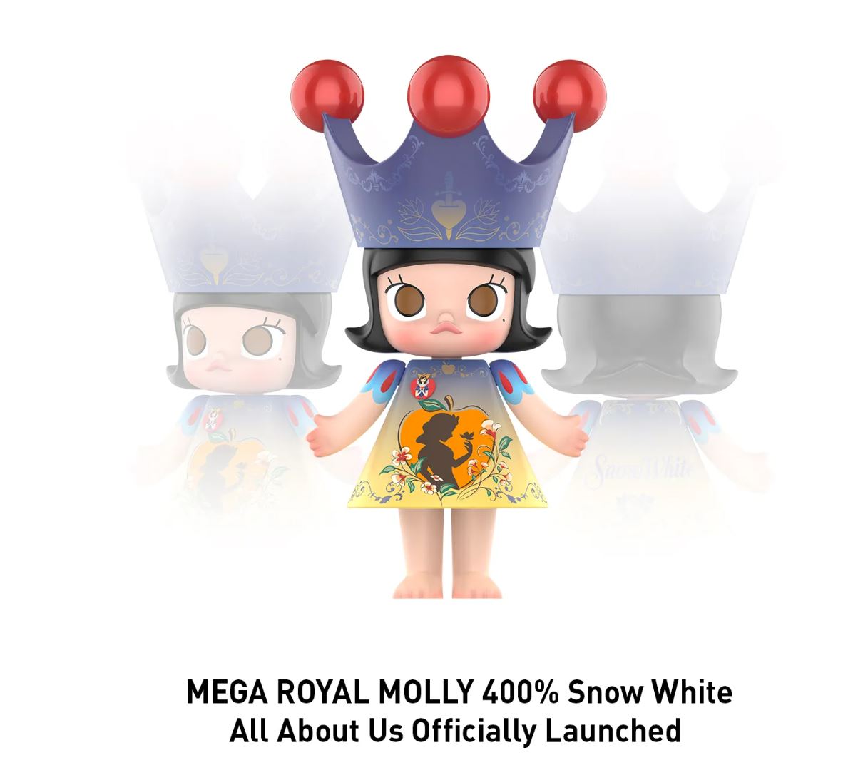 POP MART - MEGA ROYAL MOLLY 400% - Snow White - 100% Authentic from POP MART