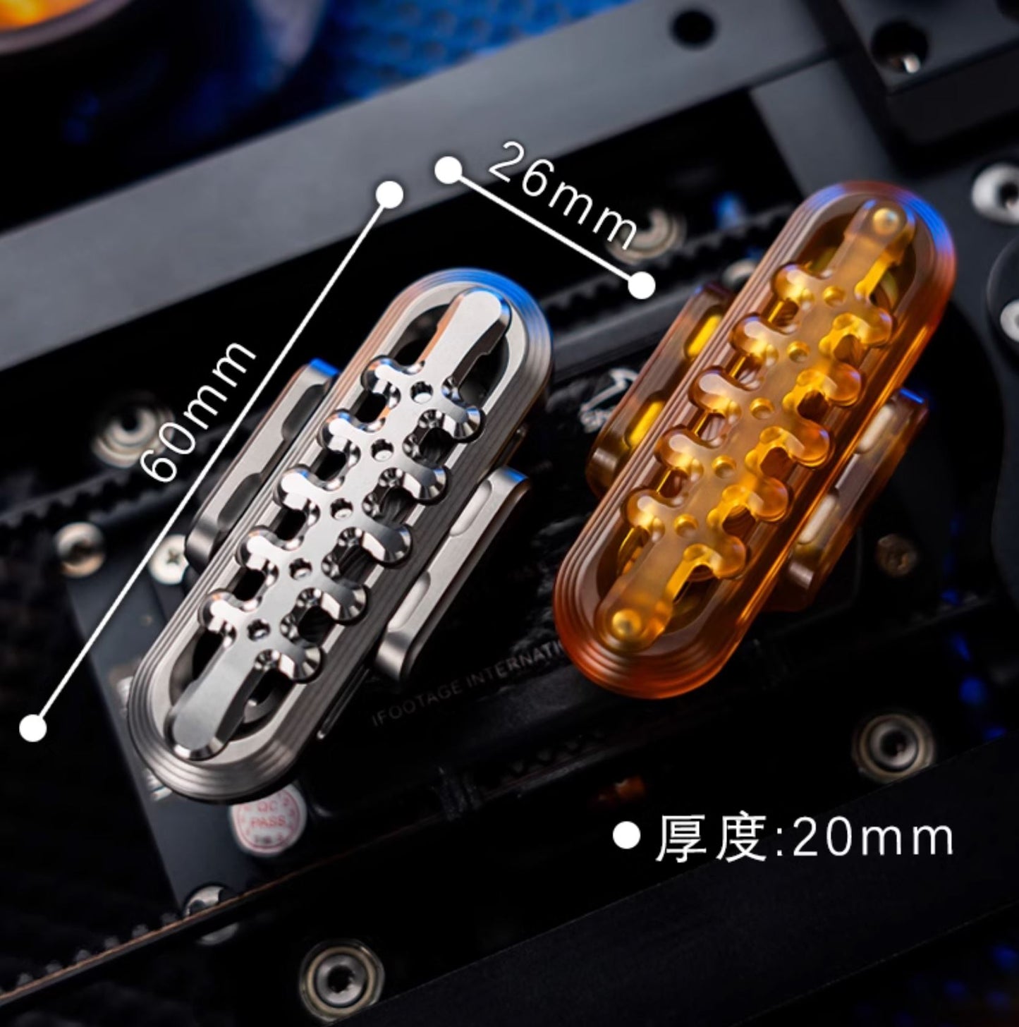 New WANWU EXOSKELETON Zirconium Mechanical Magnetic Hand Haptic Push Slider | New Zirconium EXOSKELETON EDC PEI Hand Push Slider | WANWU EXOSKELETON PPB Fidget Toys for Collection & Gift