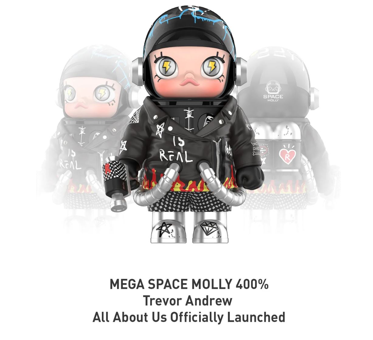 POP MART - MEGA SAPCE MOLLY 400% Trevor Andrew 2.0 - 100% Authentic from POP MART