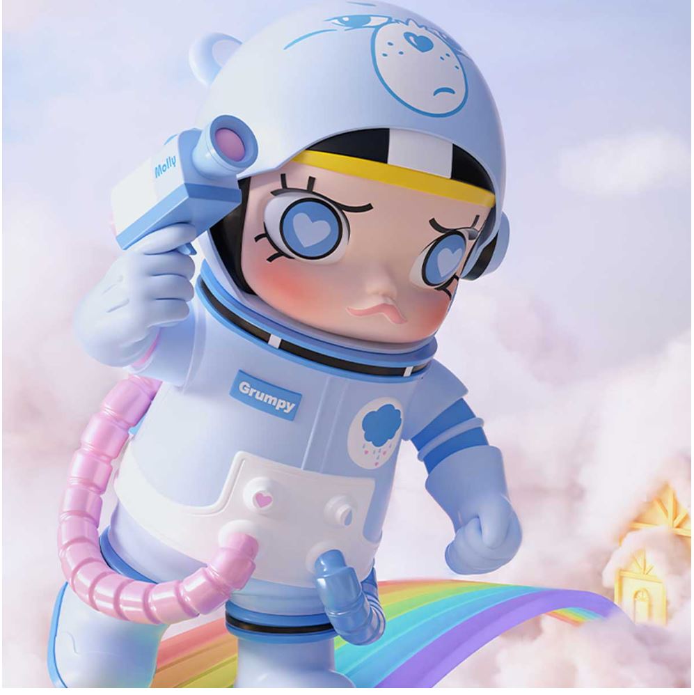 POP MART - MEGA SAPCE MOLLY- Grumpy Bear 400%+100% - 100% Authentic from POP MART