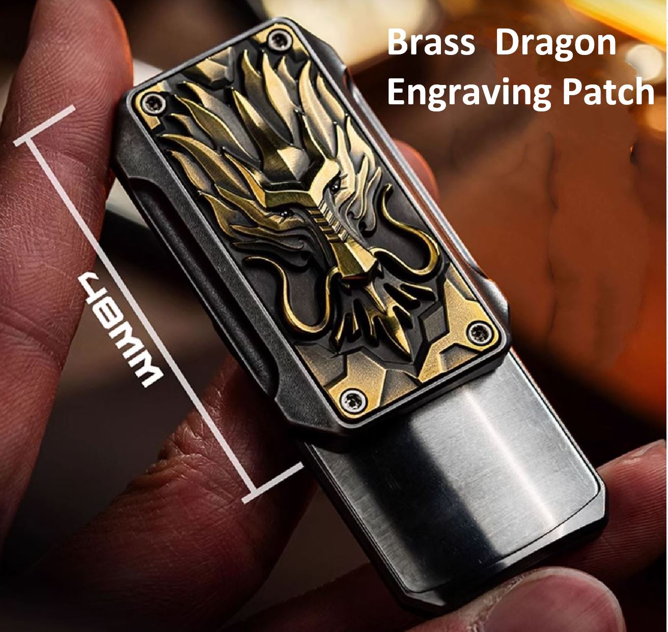 2024 WANWU LIMIT Edition Year of Dragon Hand Push Slider | WANWU Special Limit Edition Metal Hand Push Fidget | New Limit Edition WANWU EDC Hand Push Slider for Collection