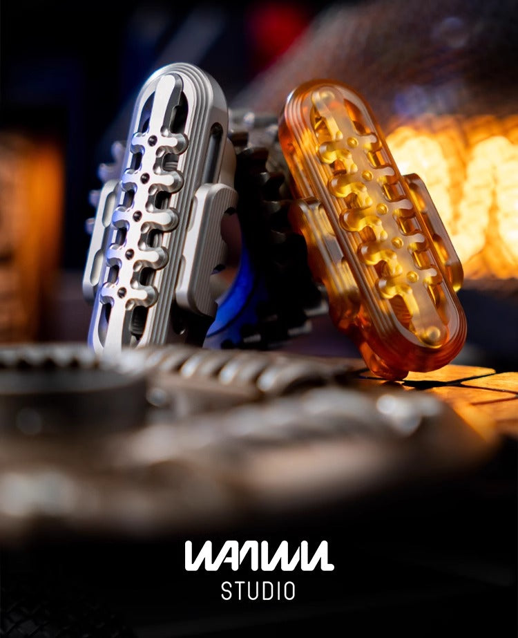 New WANWU EXOSKELETON Zirconium Mechanical Magnetic Hand Haptic Push Slider | New Zirconium EXOSKELETON EDC PEI Hand Push Slider | WANWU EXOSKELETON PPB Fidget Toys for Collection & Gift