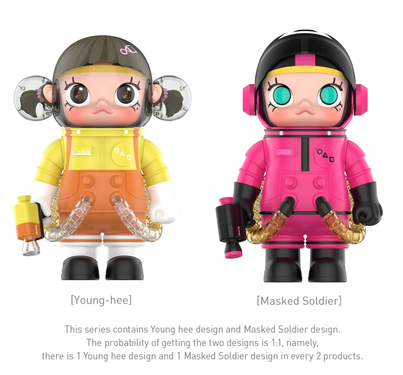POP MART - MEGA SAPCE MOLLY SQUID GAME 400%+100% - 100% Authentic from POP MART