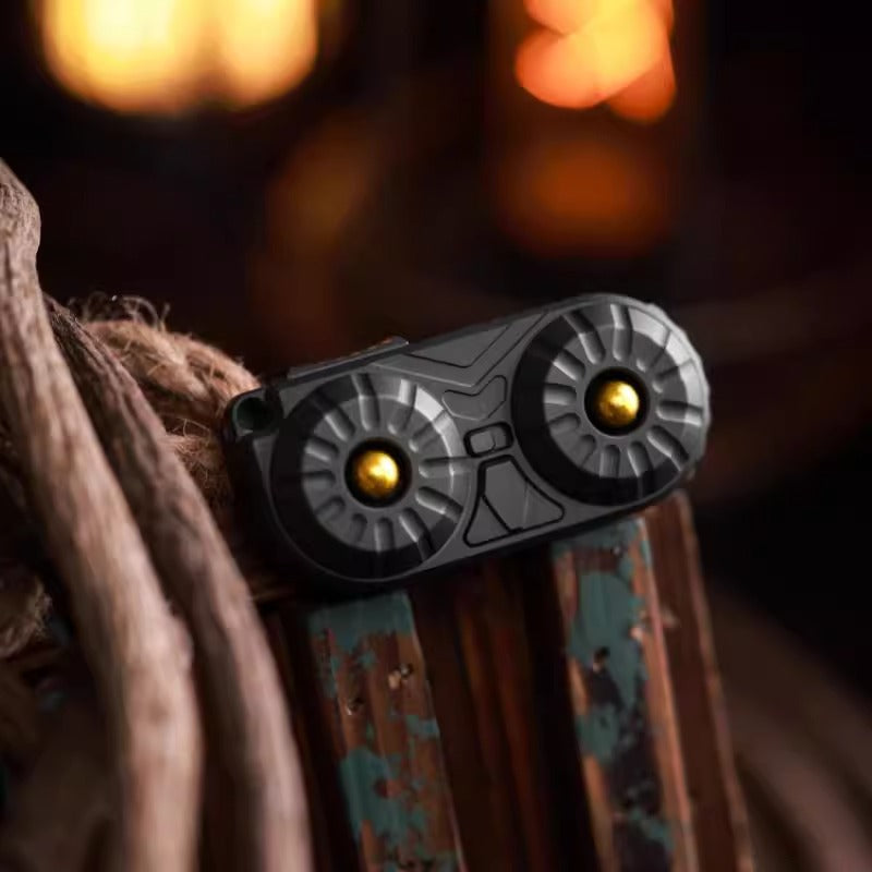 New MOT Studio Owl Stainless Steel Hand Haptic Fidget Push Slider | New MOT Studio Owl Stainless Steel EDC Hand Fidget Toys | New MOT Studio Owl EDC PPB Hand Push Slider for Gift & Collection.