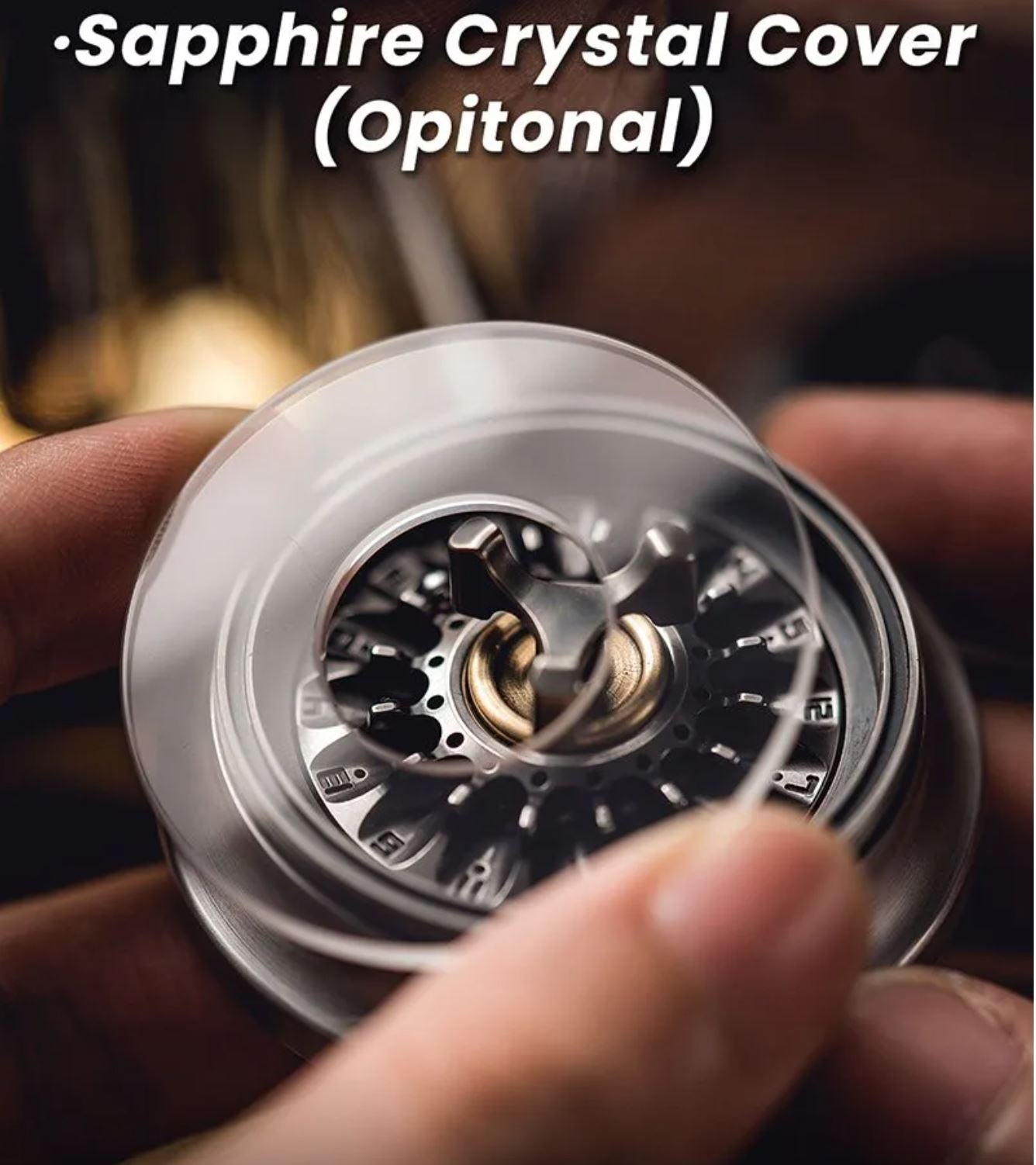 Lautie 2099 Series Lucky Deskset Titanium Turn Table Hand Gyro Spinner | Lautie Carnival Titanium Hand Gyro Fidget for Collection and Gift
