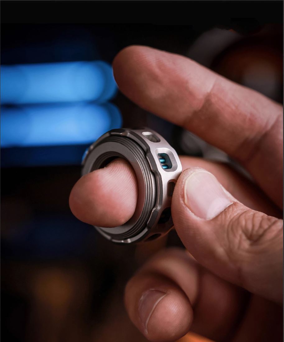 New ACEDC Shadow Raider Mechanical Ring II Hand Slider | ACEDC Metal EDC Hand Finger Mechanical Ring 2 | New ACEDC Mechanical Finger Push Slider for Gift for Gift and Collection