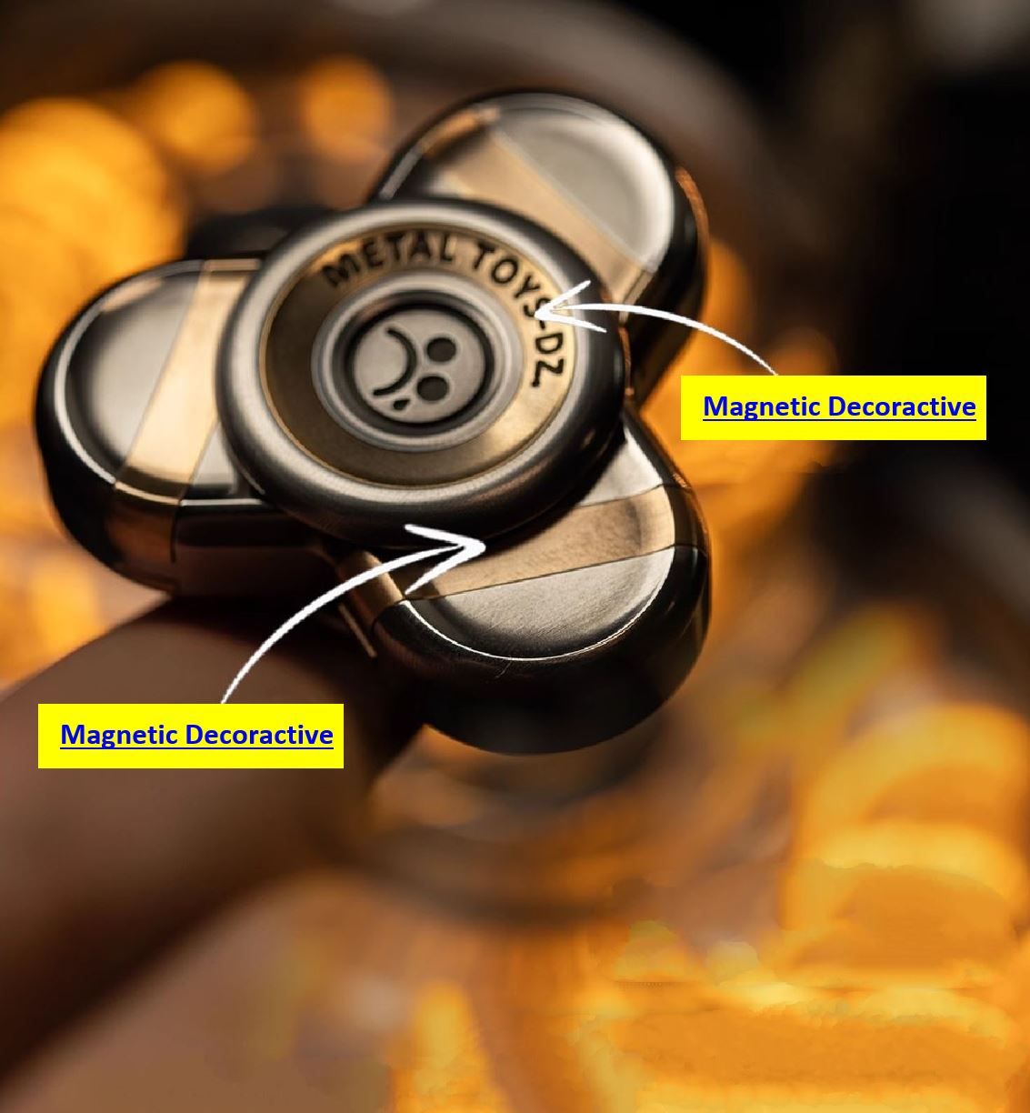 New Launching MetalToys Dz Trefoil Hand Fidget Spinner | MetalToys Dz Trefoil Gyro Spinner for Gift and Collection