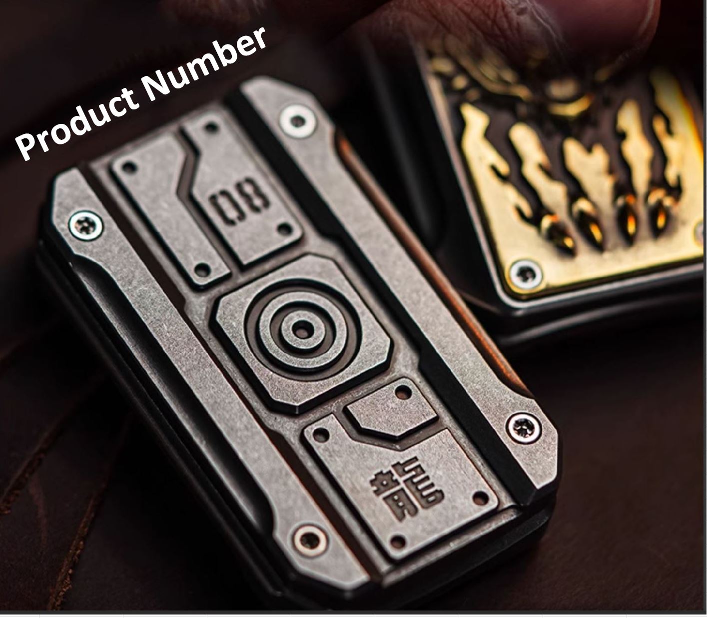 2024 WANWU LIMIT Edition Year of Dragon Hand Push Slider | WANWU Special Limit Edition Metal Hand Push Fidget | New Limit Edition WANWU EDC Hand Push Slider for Collection