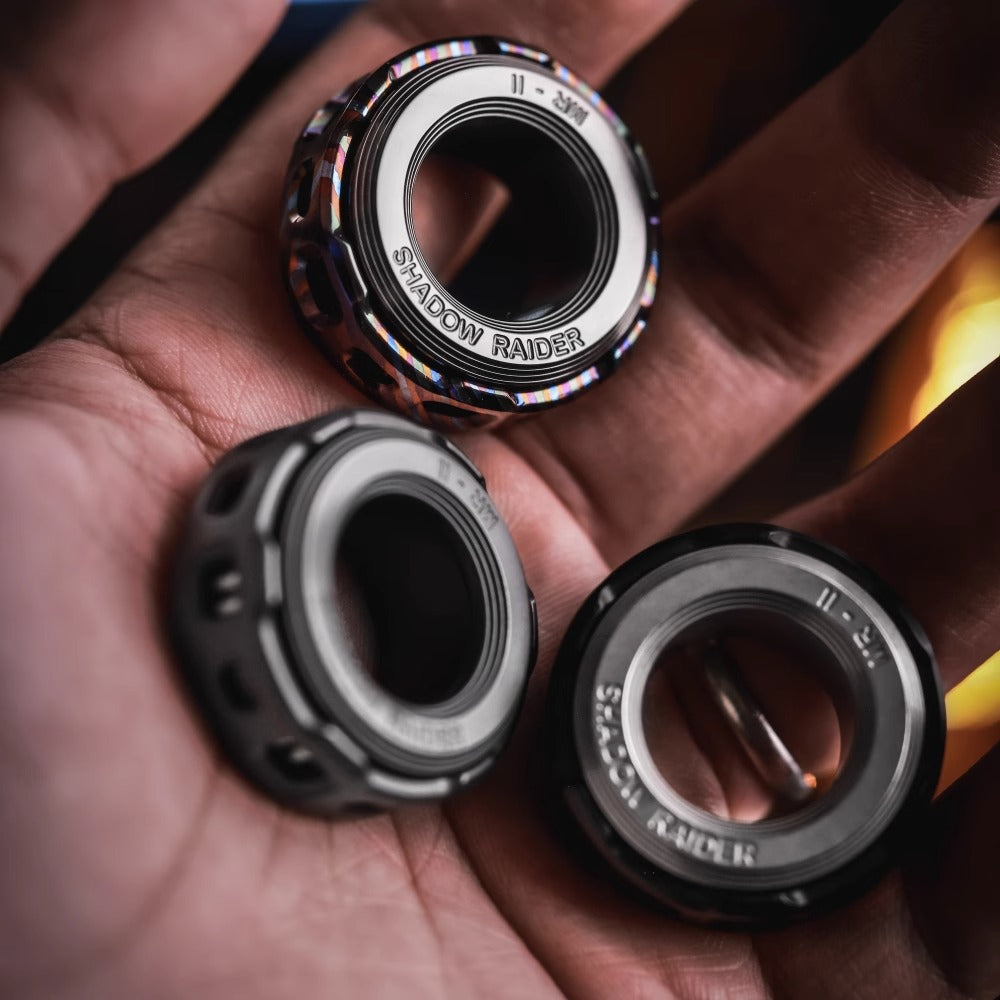 New ACEDC Shadow Raider Mechanical Ring II Hand Slider | ACEDC Metal EDC Hand Finger Mechanical Ring 2 | New ACEDC Mechanical Finger Push Slider for Gift for Gift and Collection