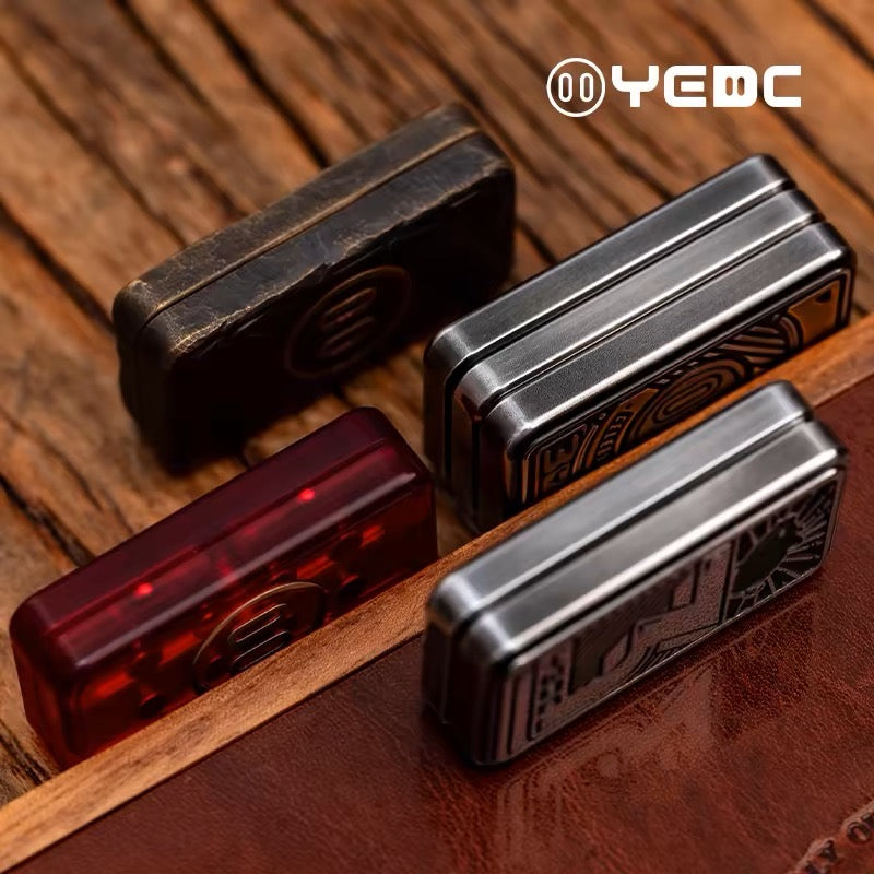 YEDC 3rd Anniversary Limited Hand Haptic Slider | YEDC three layer Anniversary Metal EDC Hand Fidget Toy for Collection & Gift
