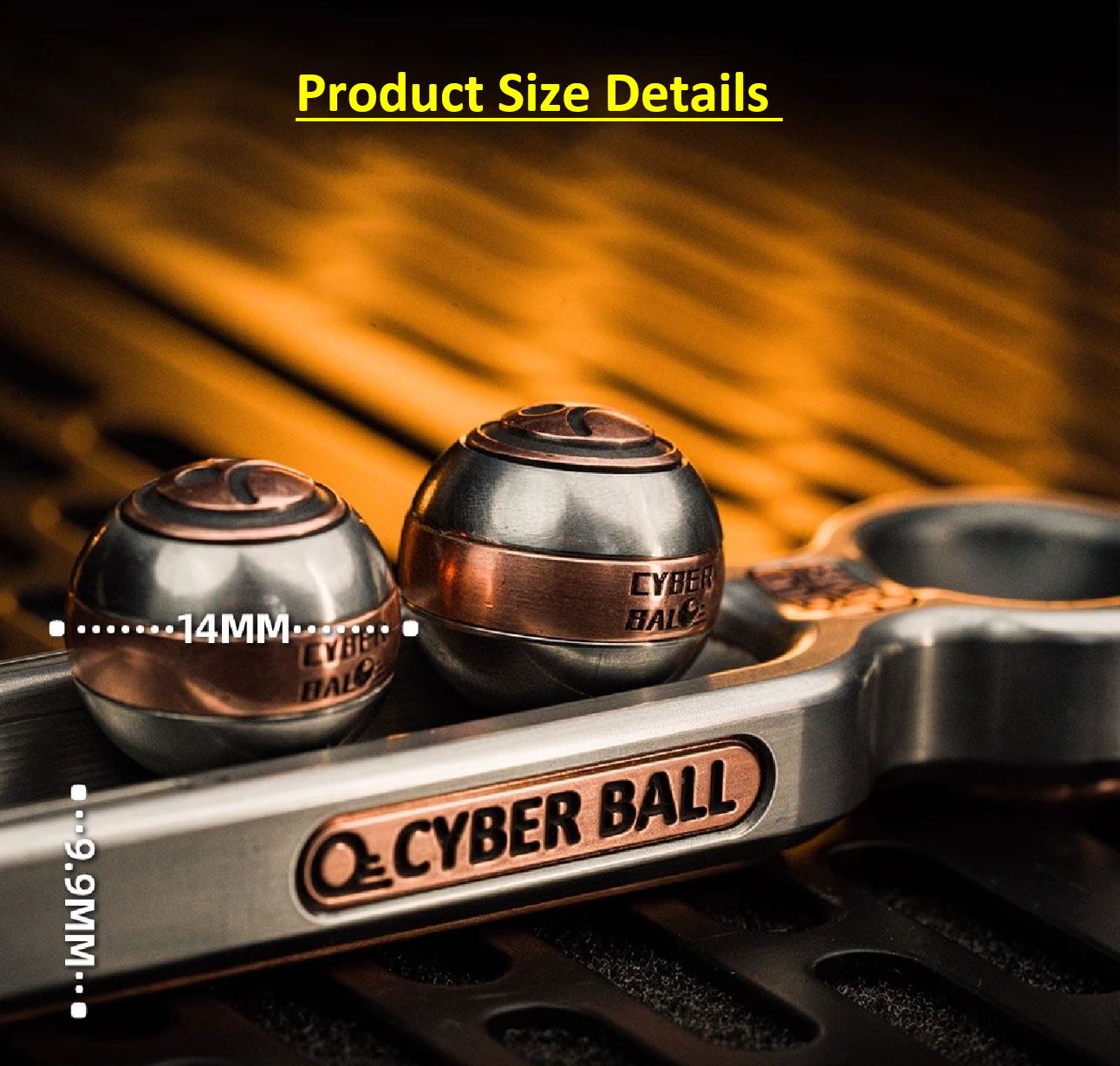 MetalToys Cyberball Bounce Stainless Steel Fidget Toy | MetalToys Dz Cyberball Bounce Roll Jump EDC Toy for Gift & Collection