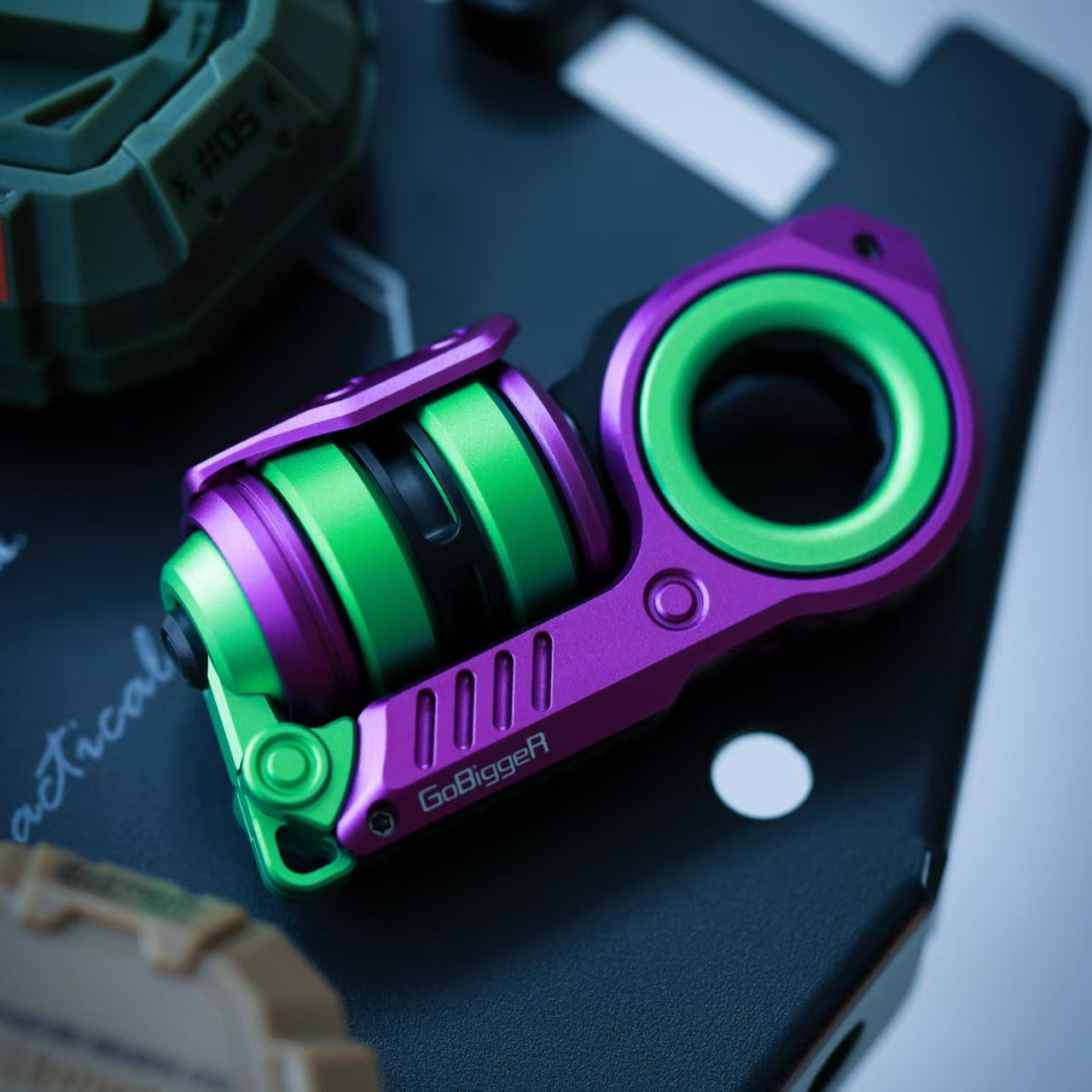 GoBiggeR Sinian Lite Aluminum Hand Fidget Haptic Slider | GobiggeR Sinian Lite Aluminum EDC Hand Slider | GobiggeR Sinian Lite Aluminum Hand Fidget Toy PPB for Collection & Gift