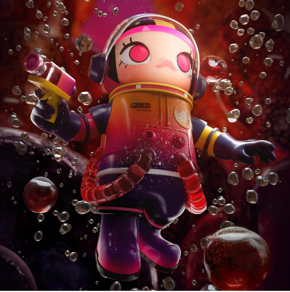 POP MART - MEGA SAPCE MOLLY 400% - COCA COLA version 1.0 -100% Authentic from POP MART