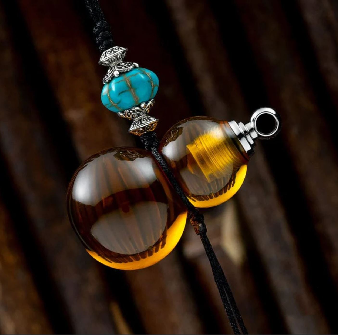 New WANWU Gourd Stainless Steel Pendant Keychain | WANWU EDC Gourd PEI Hand Pendant Decoration Toys for Collection & Gift.