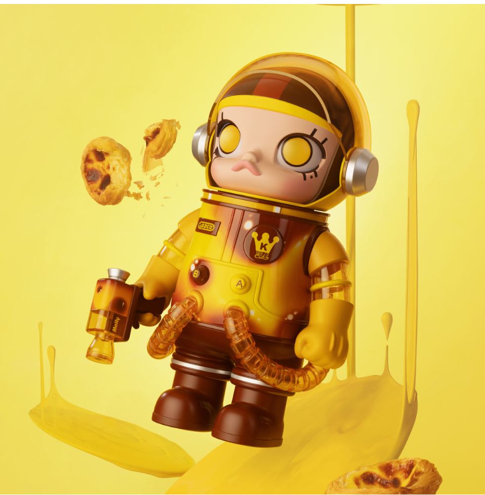 POP MART - MEGA SAPCE MOLLY 400% - EGG TART -MACAU Exclusive-100% Authentic from POP MART