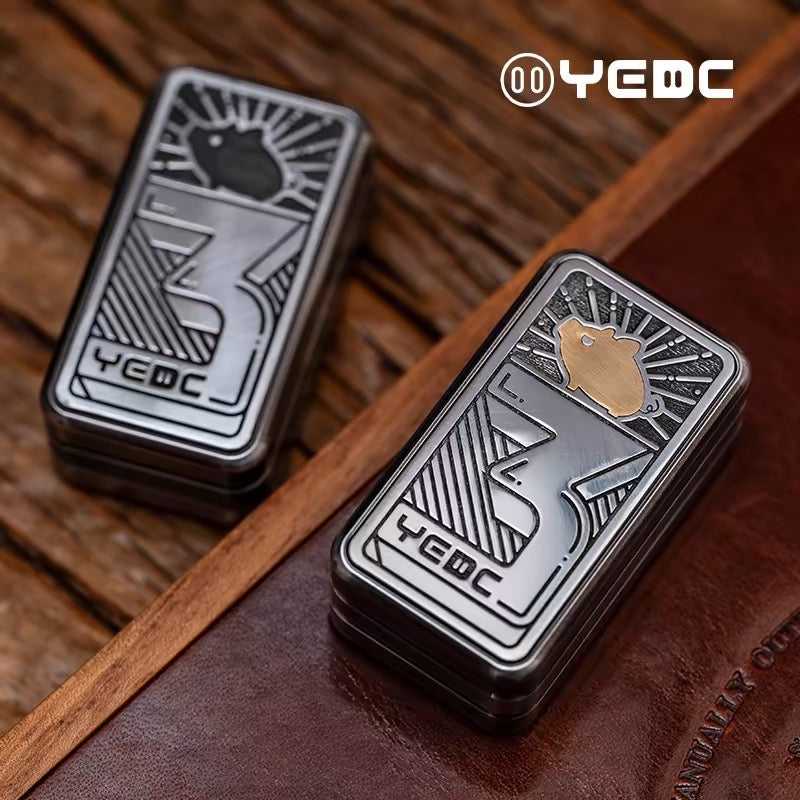 YEDC 3rd Anniversary Limited Hand Haptic Slider | YEDC three layer Anniversary Metal EDC Hand Fidget Toy for Collection & Gift