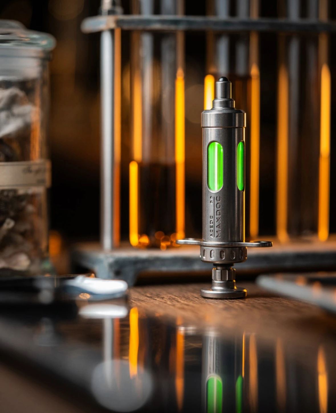 New Arrival ACEdc MAXDOC Fidget Hand Slider | ACEdc MAXDOC EDC Hand Haptic Slider | New ACEdc MAXDOC healing protocols Zirconium Fidget Slider for Gift & Collection.