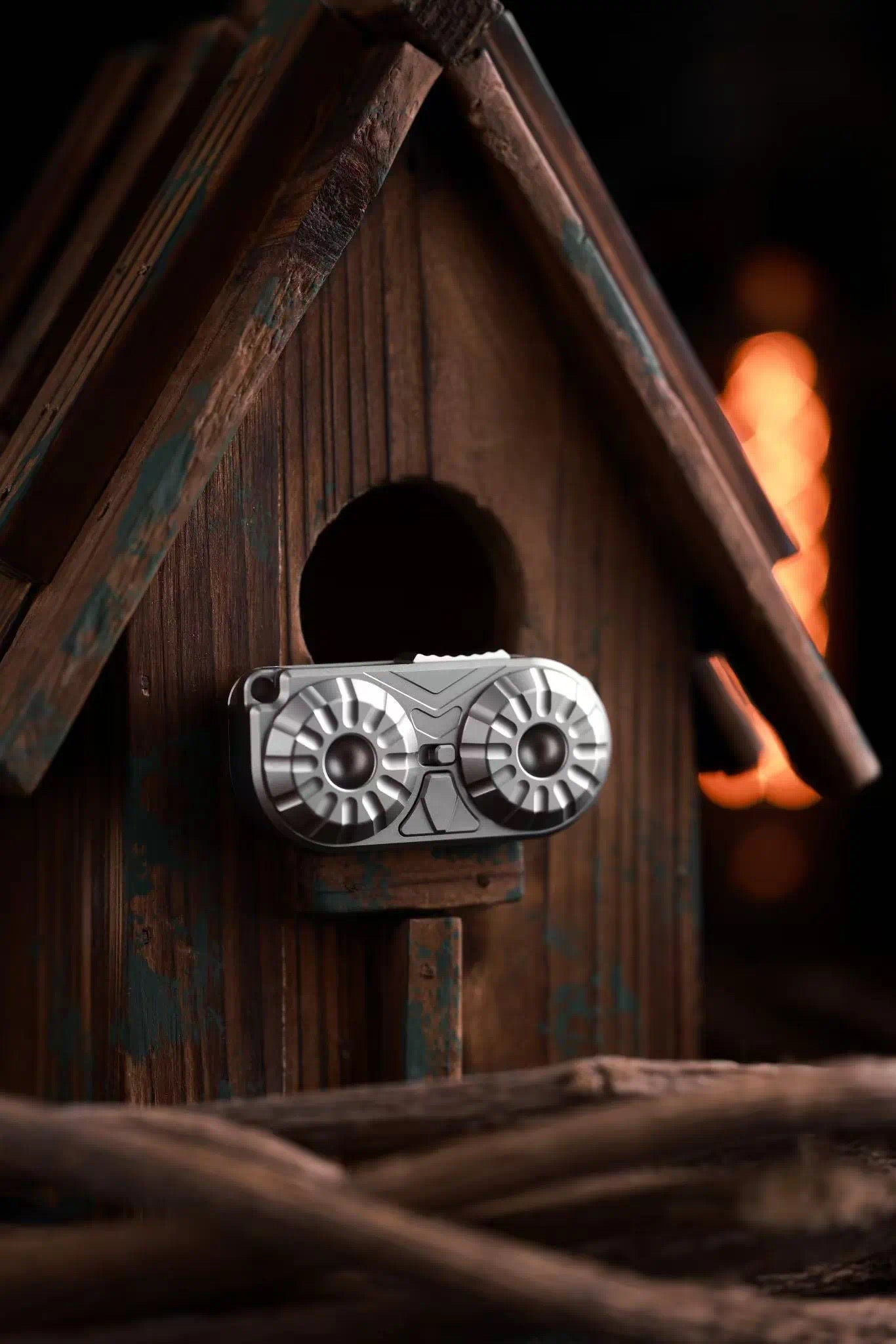 New MOT Studio Owl Stainless Steel Hand Haptic Fidget Push Slider | New MOT Studio Owl Stainless Steel EDC Hand Fidget Toys | New MOT Studio Owl EDC PPB Hand Push Slider for Gift & Collection.