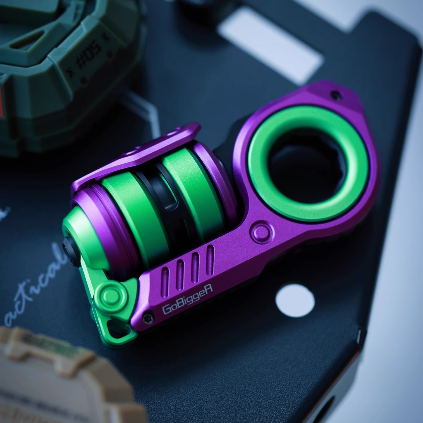 GoBiggeR Sinian Lite Aluminum Hand Fidget Haptic Slider | GobiggeR Sinian Lite Aluminum EDC Hand Slider | GobiggeR Sinian Lite Aluminum Hand Fidget Toy PPB for Collection & Gift