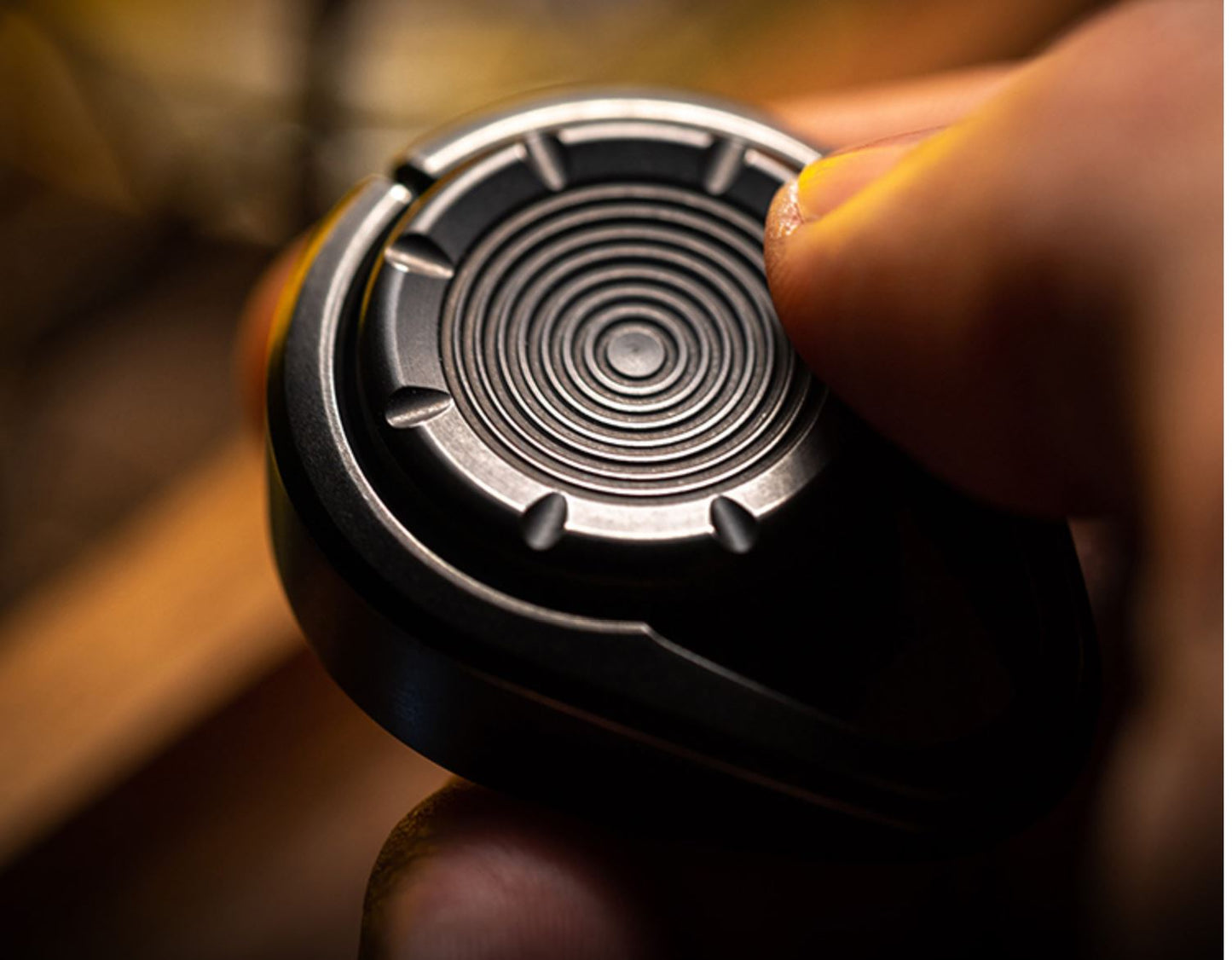 New Mackie Little Drop Gyro Hand Spinner Ratchet Presser | Mackie Little Drop Ratchet Clicker | Mackie Mini Gyro EDC Clicker Button