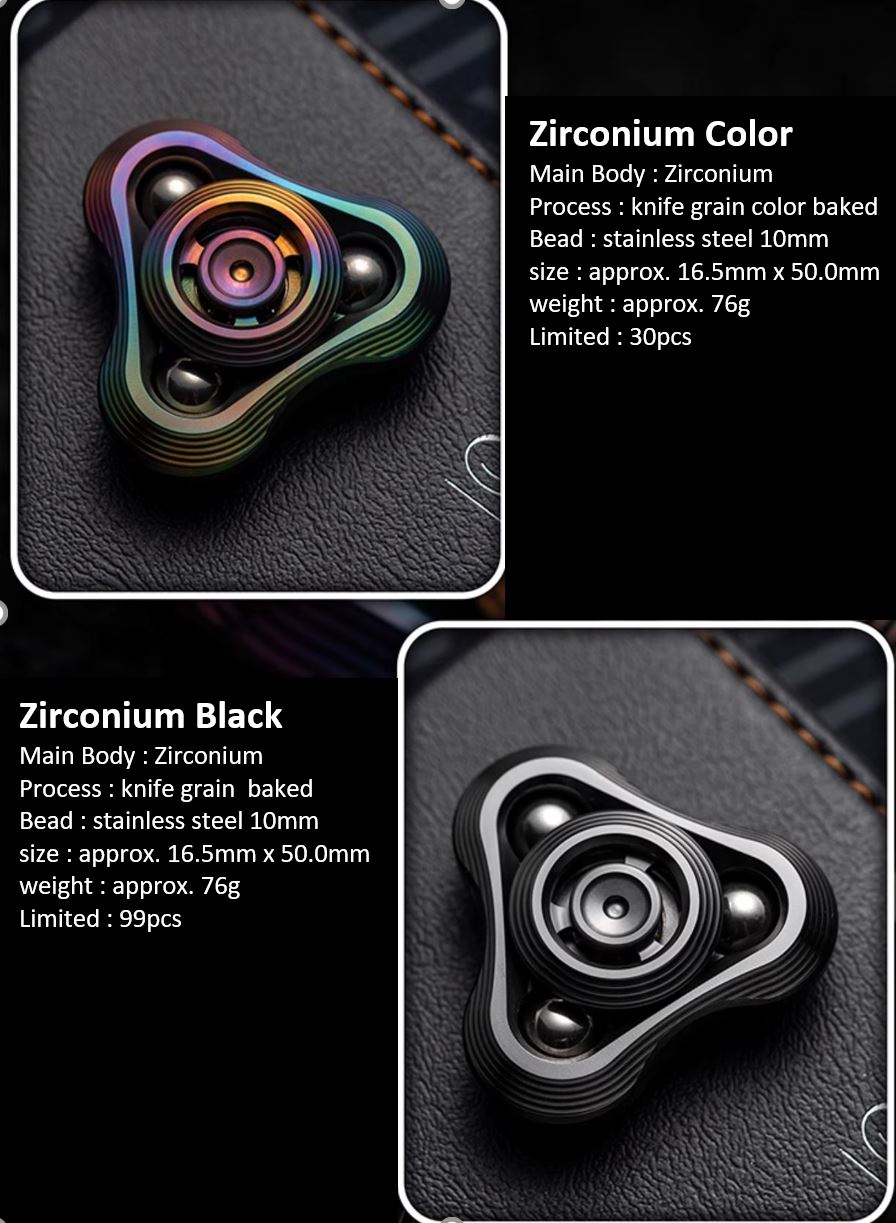 WANWU "Shockwave" Hand Gyro Fidget Spinner | WANWU "Shockwave" Mini EDC Hand Spinner | Mini "Shockwave" Strike PPB Steel Hand Fidget for Gift & Collection