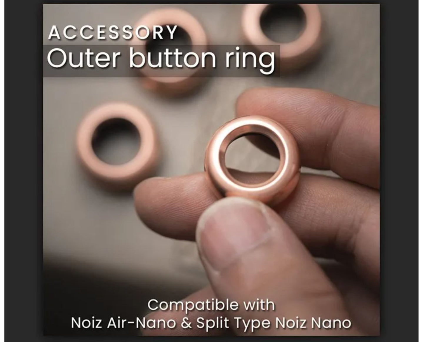 Lautie Noiz Air Nano Gyro Hand Fidget Spinner | Lautie Noiz Air Nano Stainless Steel Gyro Fidget for Collection and Gift
