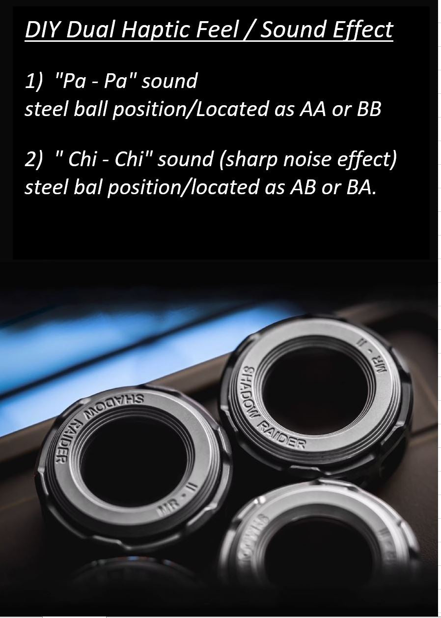 New ACEDC Shadow Raider Mechanical Ring II Hand Slider | ACEDC Metal EDC Hand Finger Mechanical Ring 2 | New ACEDC Mechanical Finger Push Slider for Gift for Gift and Collection