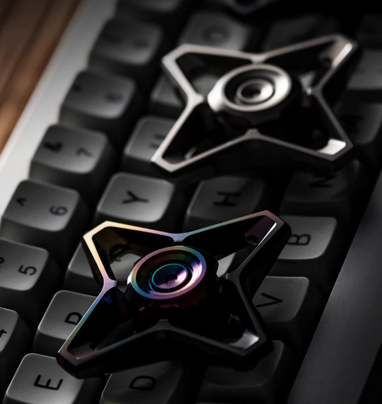 WANWU "Skyline" Hand Gyro Fidget Spinner | WANWU "Skyline" Mini EDC Hand Spinner | Mini "Skyline" Strike PPB Steel Hand Fidget for Gift & Collection