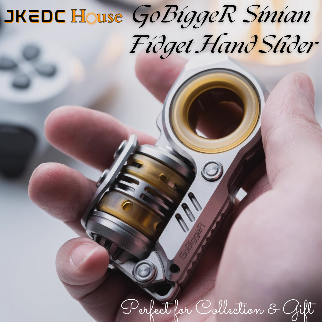 GoBiggeR Sinian Stainless Steel Hand Fidget Haptic Slider | GobiggeR Sinian PEI EDC Hand Slider | GobiggeR Sinian Hand Fidget Toy PPB for Collection & Gift