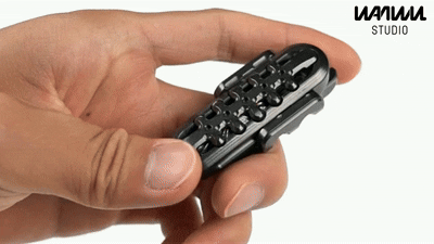 New WANWU EXOSKELETON Zirconium Mechanical Magnetic Hand Haptic Push Slider | New Zirconium EXOSKELETON EDC PEI Hand Push Slider | WANWU EXOSKELETON PPB Fidget Toys for Collection & Gift
