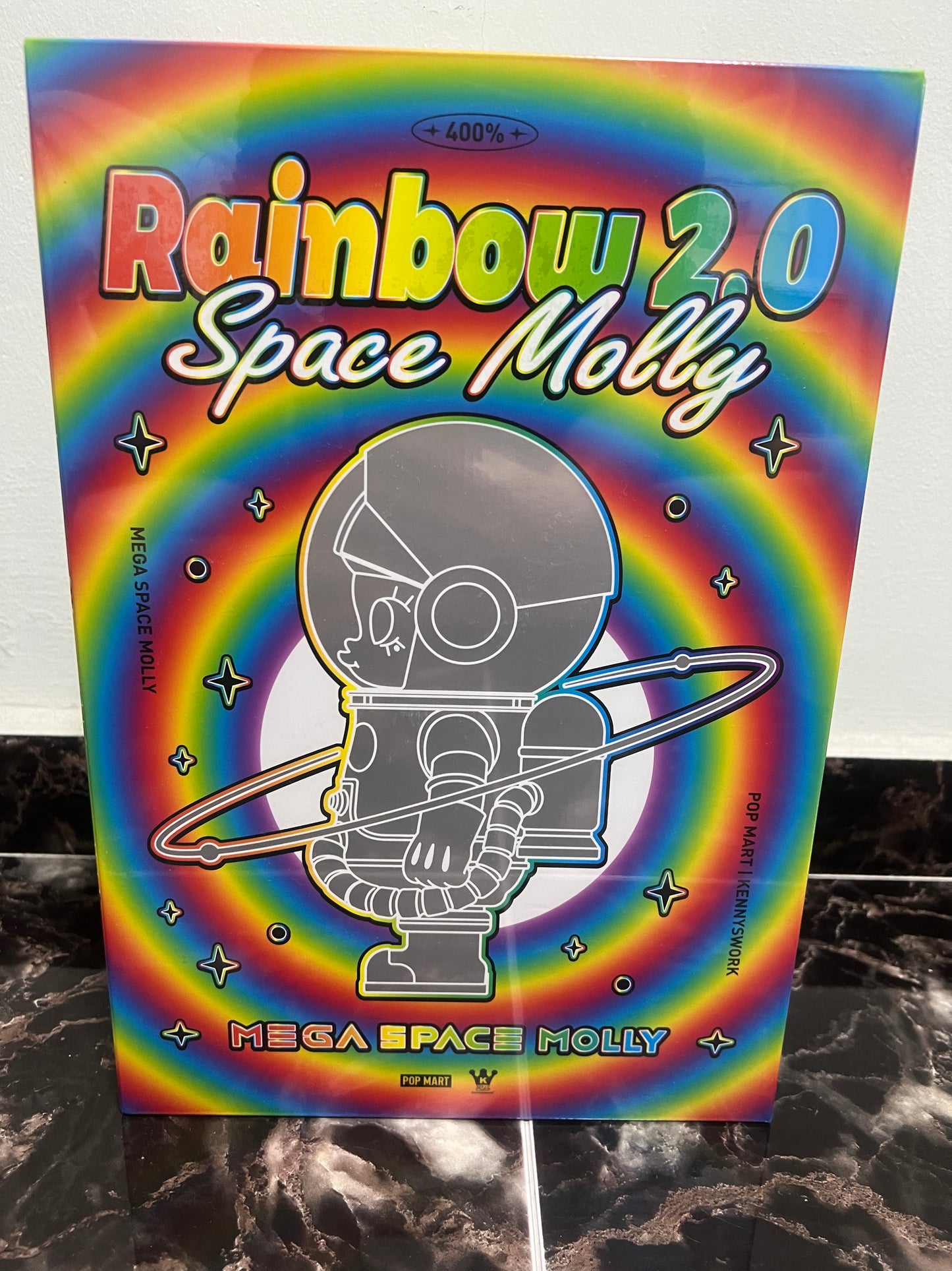 POP MART - MEGA SAPCE MOLLY 400% Rainbow 2.0 - 100% Authentic from POP MART