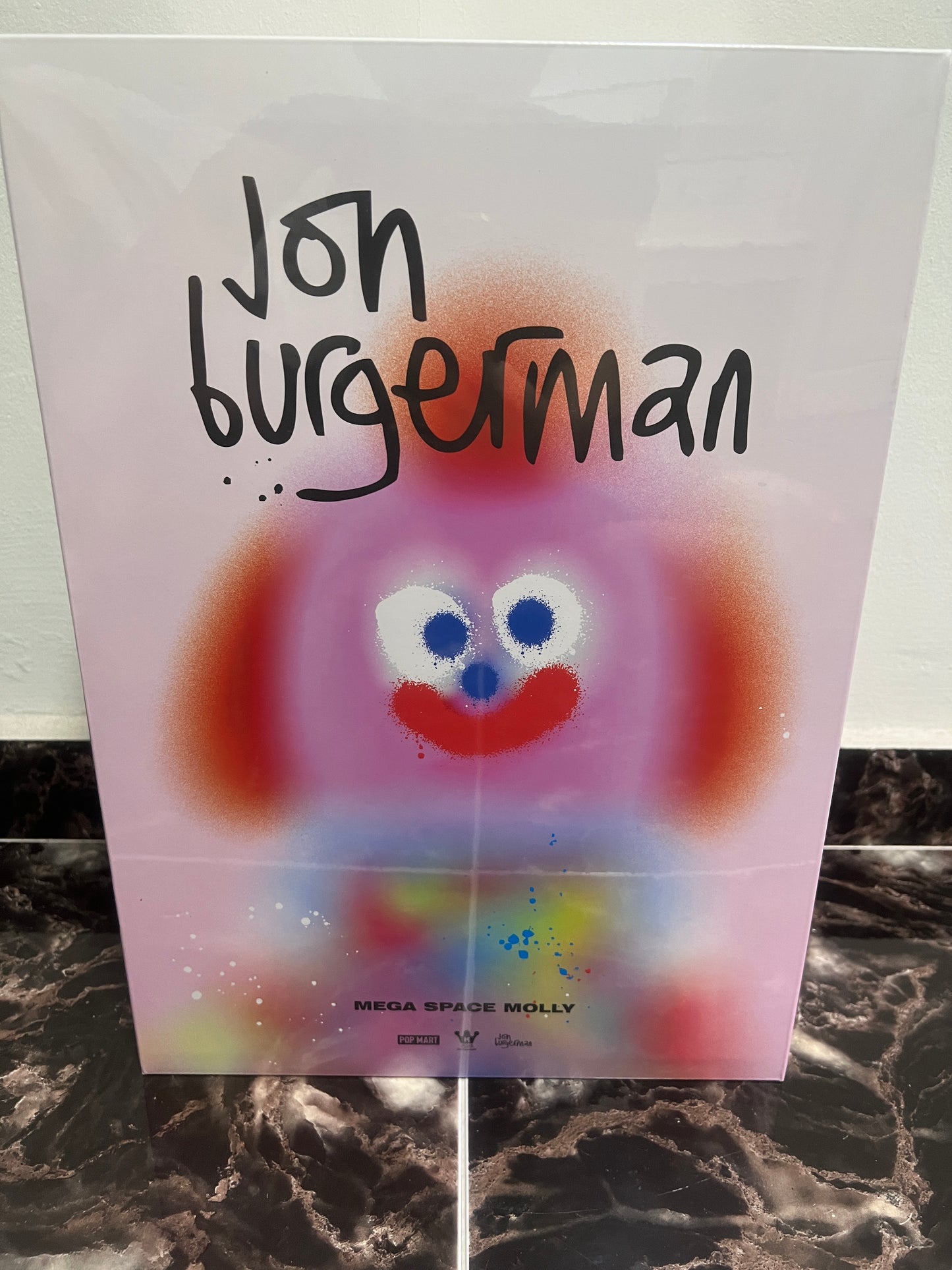 POP MART - MEGA SAPCE MOLLY 400% Jon Burgerman - 100% Authentic from POP MART