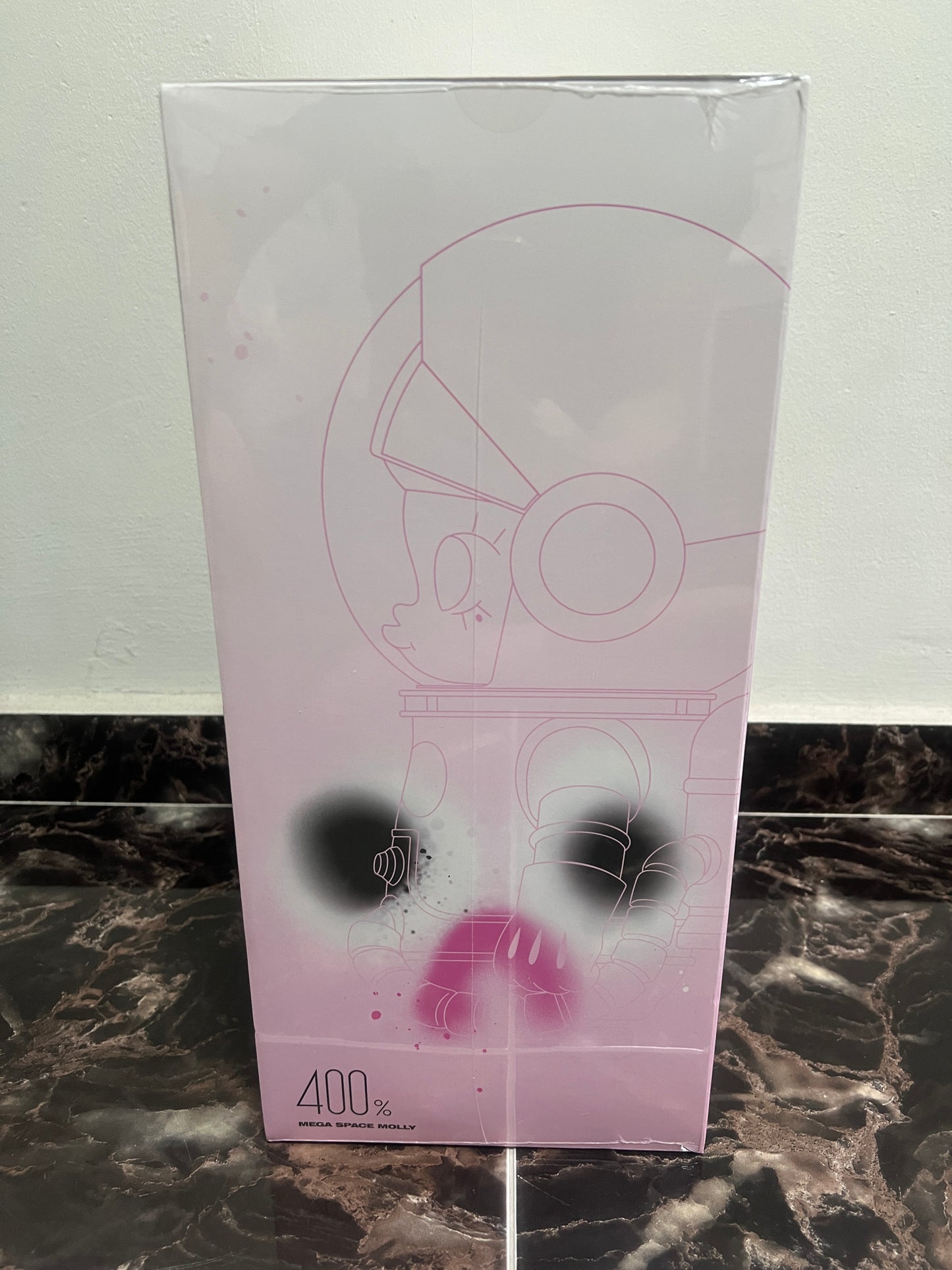 POP MART - MEGA SAPCE MOLLY 400% Jon Burgerman - 100% Authentic from POP MART