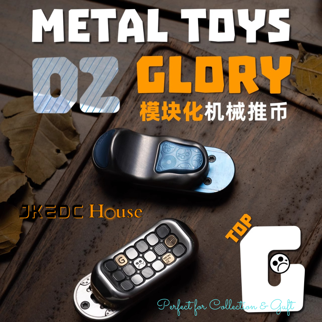 Dz Metal Toys Top-G Glory Hand Push Haptic Slider | Dz Top-G Glory EDC Hand Haptic Push Slider Push Pop Fidget Toys | Metal Fidget Push Pop Toys Anti-Stress Autism ADHD Hand Slider for Gift