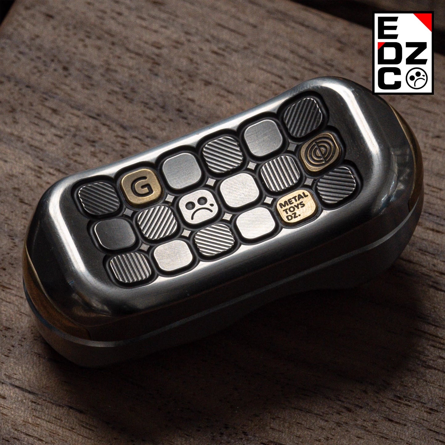 Dz Metal Toys Top-G Glory Hand Push Haptic Slider | Dz Top-G Glory EDC Hand Haptic Push Slider Push Pop Fidget Toys | Metal Fidget Push Pop Toys Anti-Stress Autism ADHD Hand Slider for Gift