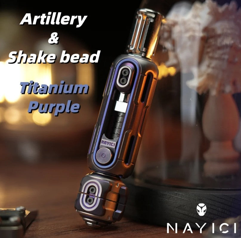 New MUYI NAYICI ARTILLERY Mechanical Ratchet Push Hand Slider | MUYI ARTILLERY Hand Push Slider | MUYI Ratchet Hand Push Fidget Toys for Collection & Gift