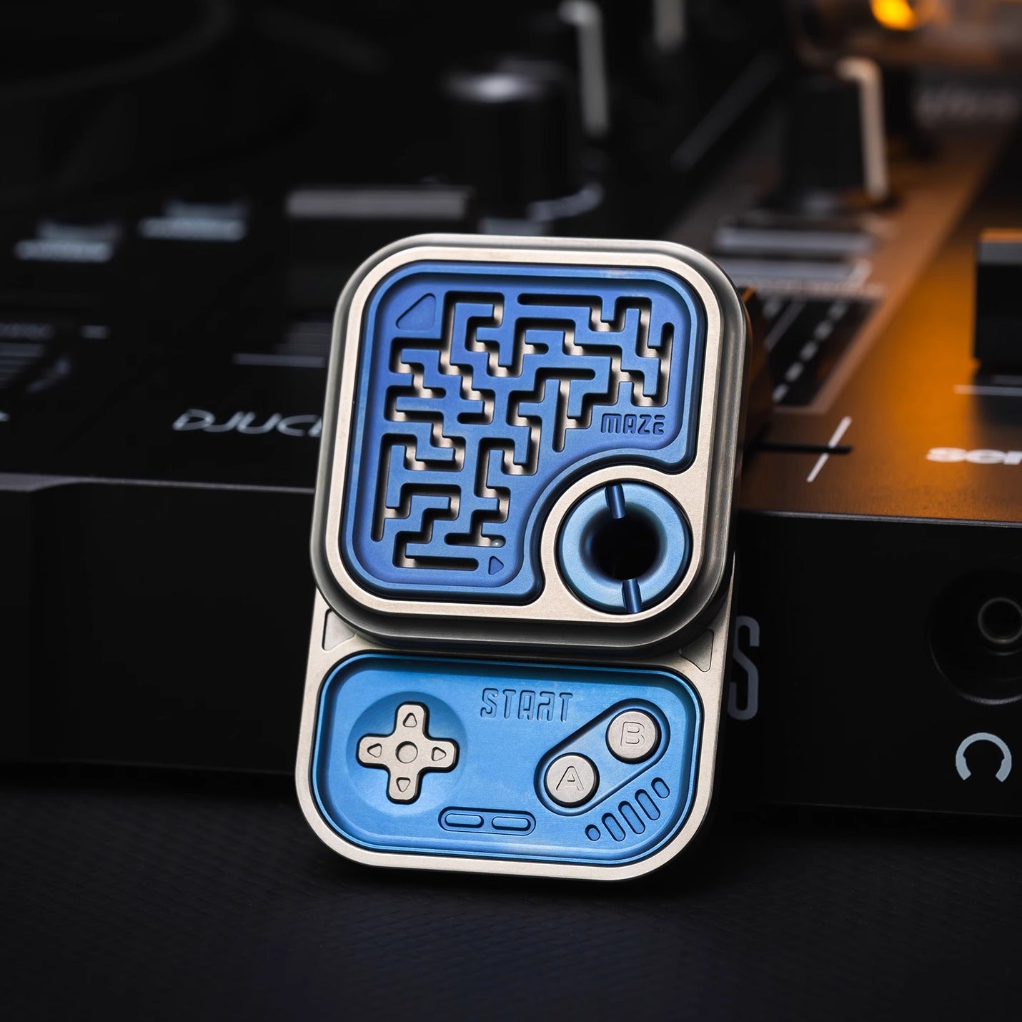 01 EDC Mechanical MAZE GAME Block Hand Push Slider | ZeroOne EDC MAZE BLOCK Haptic Hand Fidget Slider for Collection & Gift