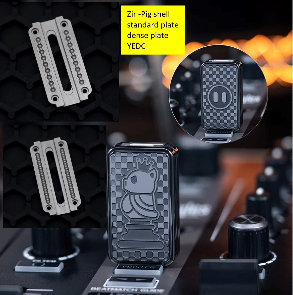 01EDC & YEDC Stainless Steel Limited Mechanical Hand Haptic Slider | 01EDC YEDC Zirconium EDC Hand Fidget Toy for Collection & Gift