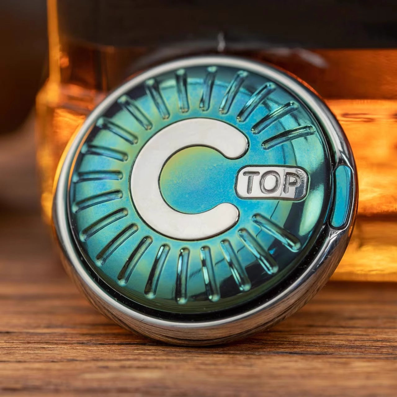 New MetalToys DZ Top-C Mechanical Coin Shape Hand Slider | Top - C Stainless Steel Mechanical Coin Fidget Slider for Collection & Gift