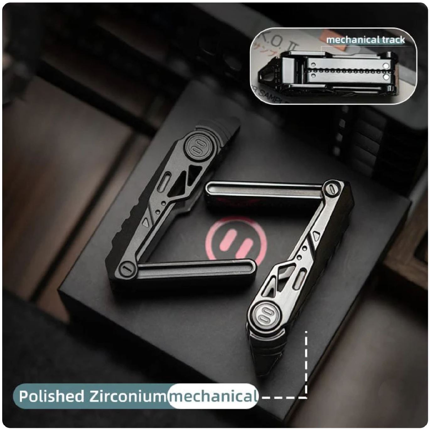 YEDC Razor 2.0 Zirconium Limited Mechanical Hand Haptic Slider | YEDC Razor 2.0 Zirconium EDC Hand Fidget Toy for Collection & Gift