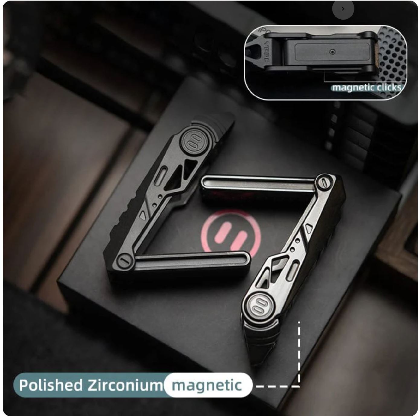 YEDC Razor 2.0 Zirconium Limited Mechanical Hand Haptic Slider | YEDC Razor 2.0 Zirconium EDC Hand Fidget Toy for Collection & Gift