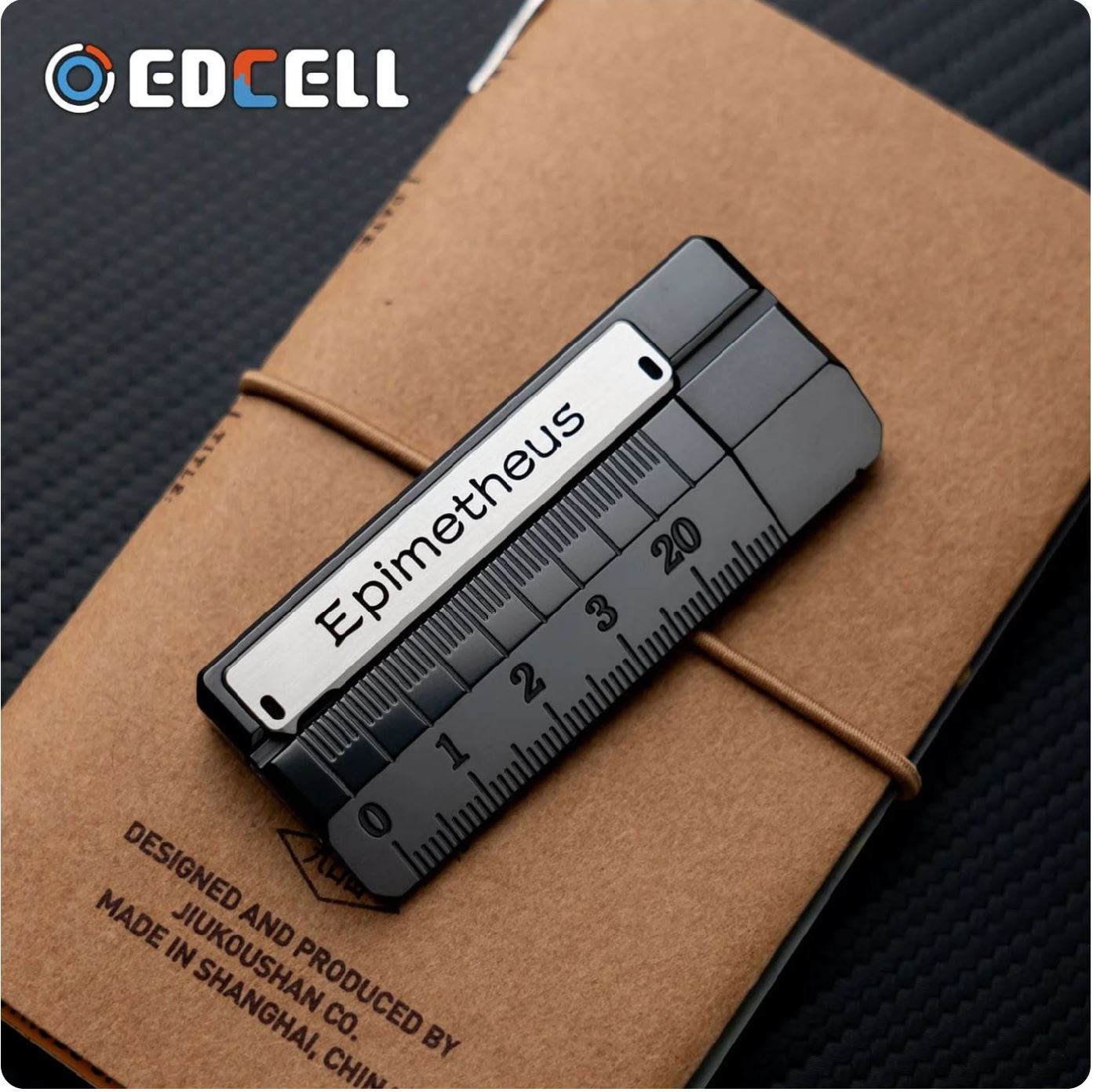 EDCELL x ROGUE Co-Branded "Deception Ruler" Mechanical Push Slider | EDCELL x ROUGUE EDC Haptic Hand Deception Ruler Fidget Slider for Collection & Gift