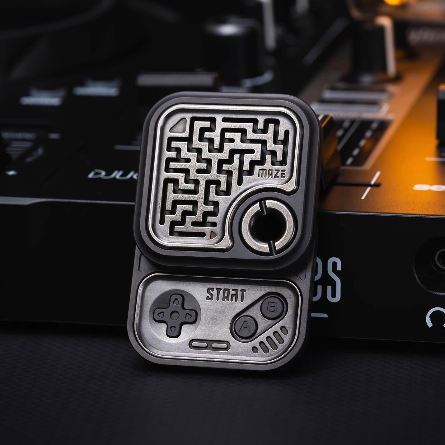 01 EDC Mechanical MAZE GAME Block Hand Push Slider | ZeroOne EDC MAZE BLOCK Haptic Hand Fidget Slider for Collection & Gift