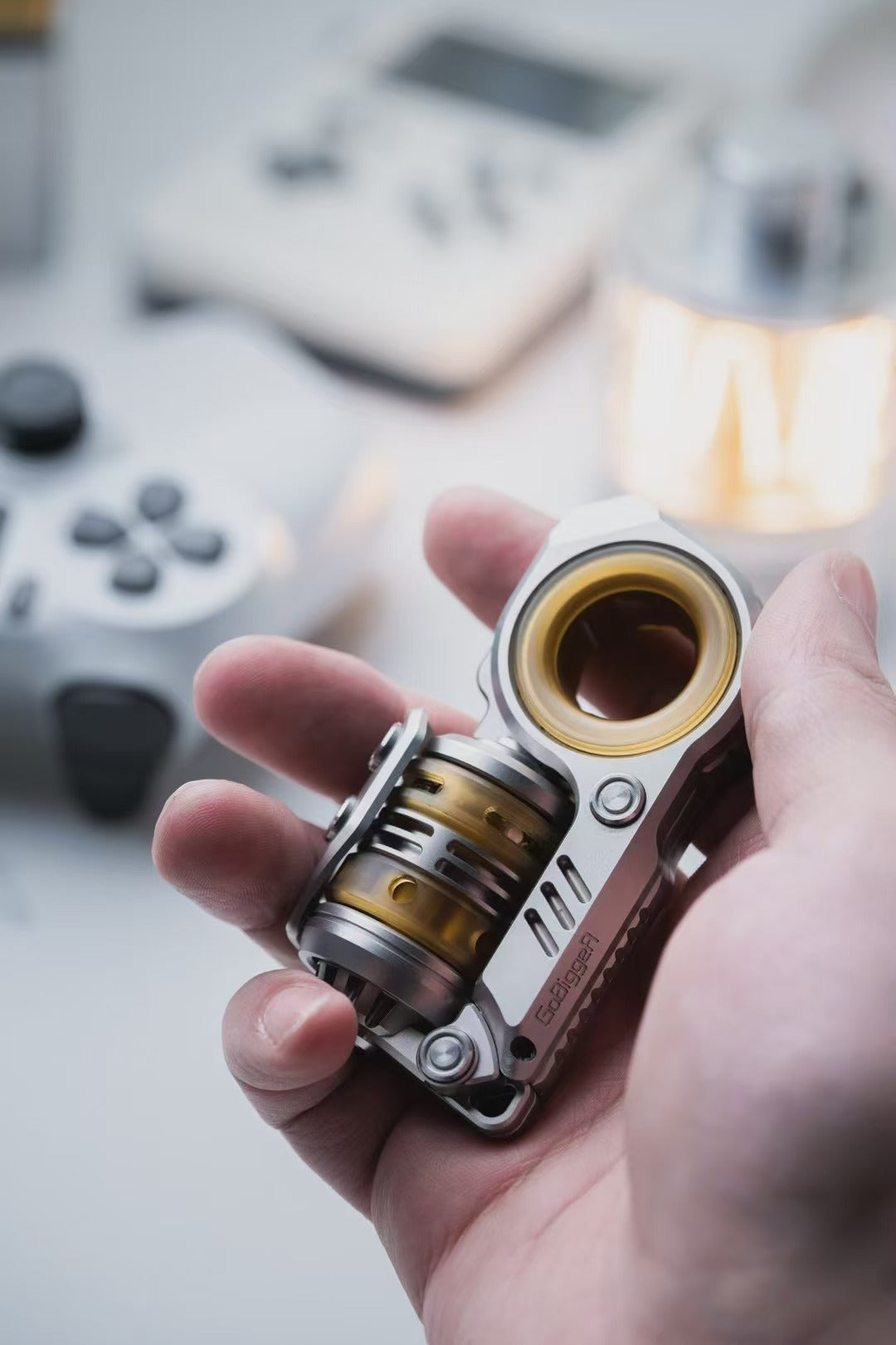 GoBiggeR Sinian Stainless Steel Hand Fidget Haptic Slider | GobiggeR Sinian PEI EDC Hand Slider | GobiggeR Sinian Hand Fidget Toy PPB for Collection & Gift