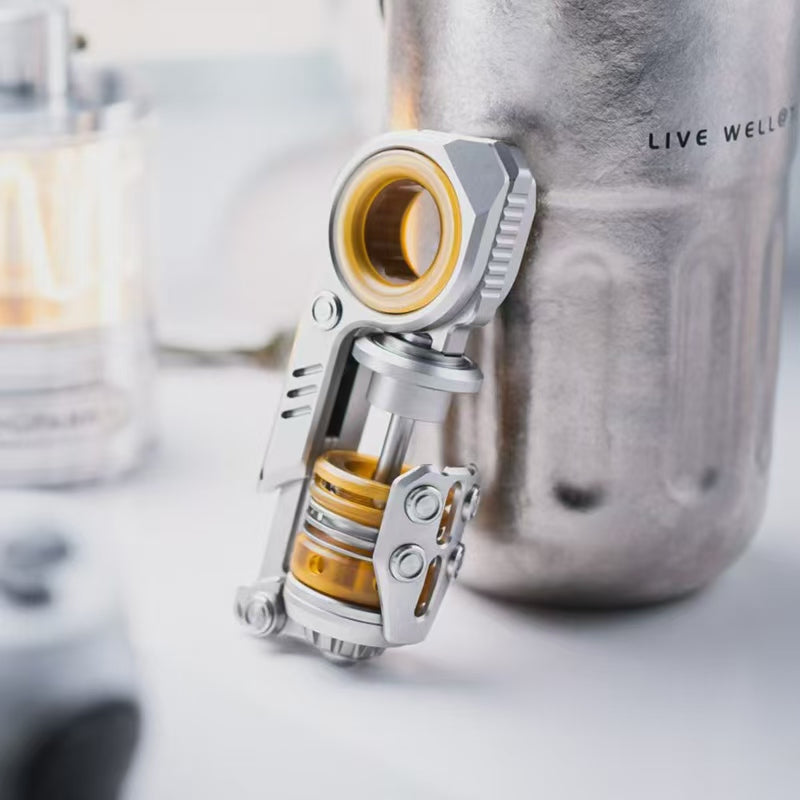 GoBiggeR Sinian Stainless Steel Hand Fidget Haptic Slider | GobiggeR Sinian PEI EDC Hand Slider | GobiggeR Sinian Hand Fidget Toy PPB for Collection & Gift